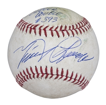 2013 Miguel Cabrera Game Used, Signed & Inscribed OML Selig Baseball Used on 5/1/13 for Career Double #393 (MLB Authenticated & JSA)